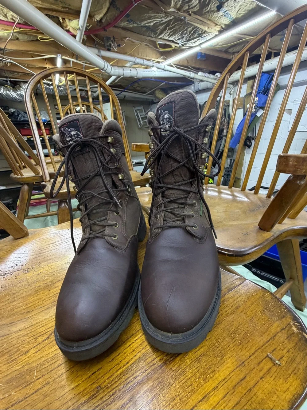 Georgia Boot Dark Brown Lace-Up Men’s Work Boots